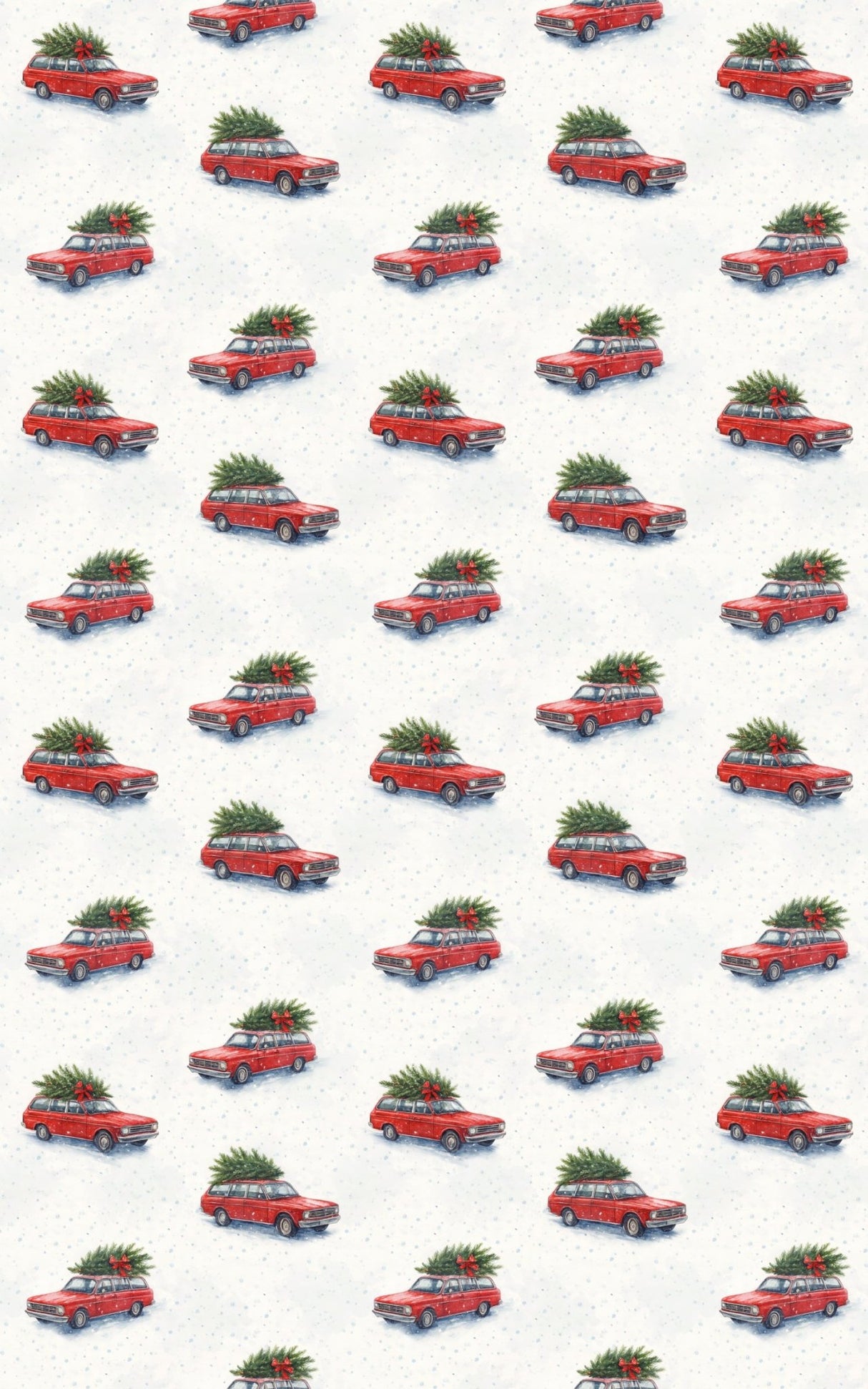 Vintage Christmas Tree Run - London Penny Gift Wrap