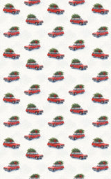 Vintage Christmas Tree Run - London Penny Gift Wrap