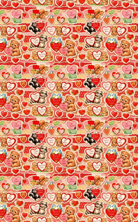 Vintage Valentine Collage - London Penny Gift Wrap