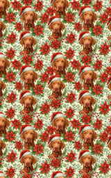 Rust Red and Ribboned Joy Wrapping Paper - London Penny Gift Wrap