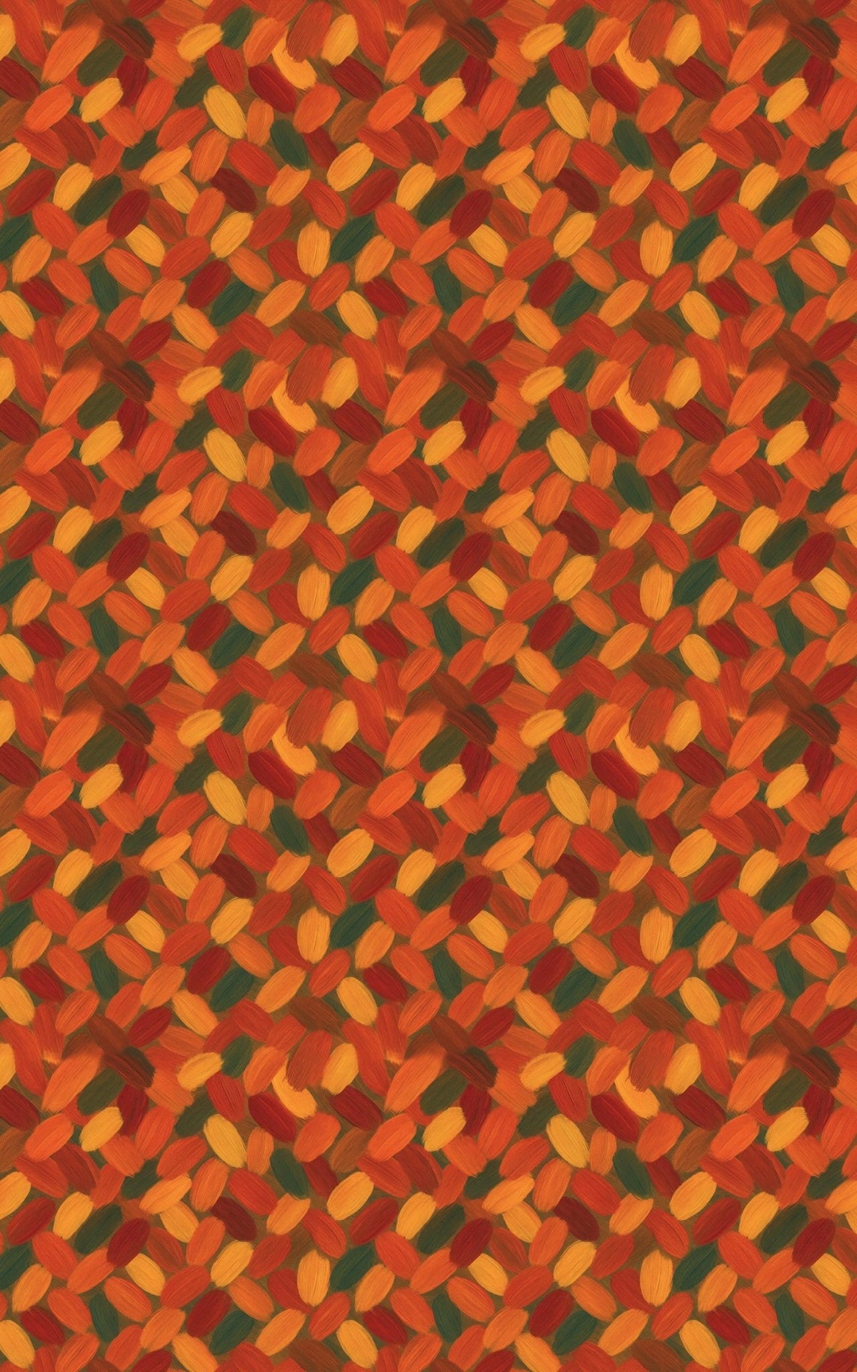 Warm Autumn Brushstrokes - London Penny Gift Wrap