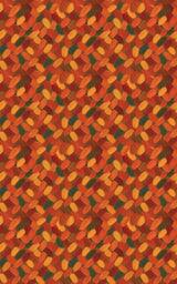 Warm Autumn Brushstrokes - London Penny Gift Wrap