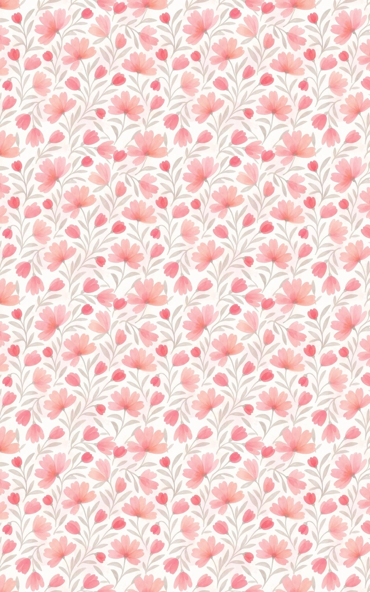Watercolor Petals - London Penny Gift Wrap
