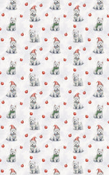 Merry Little Westie - London Penny Gift Wrap