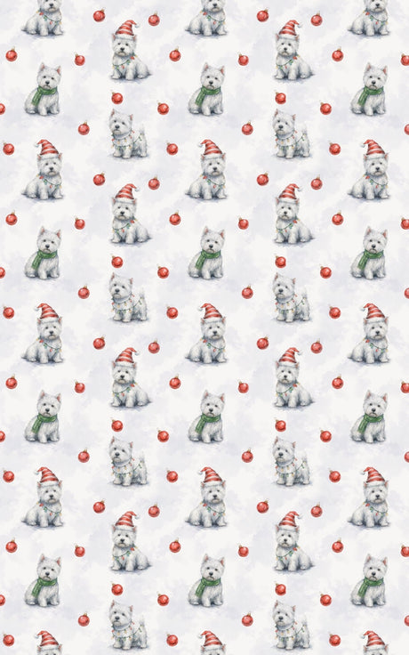 Merry Little Westie - London Penny Gift Wrap