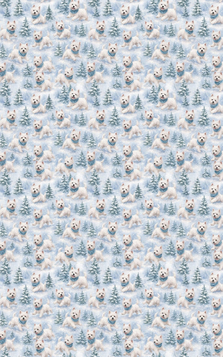 Westie Winter Wonderland - London Penny Gift Wrap