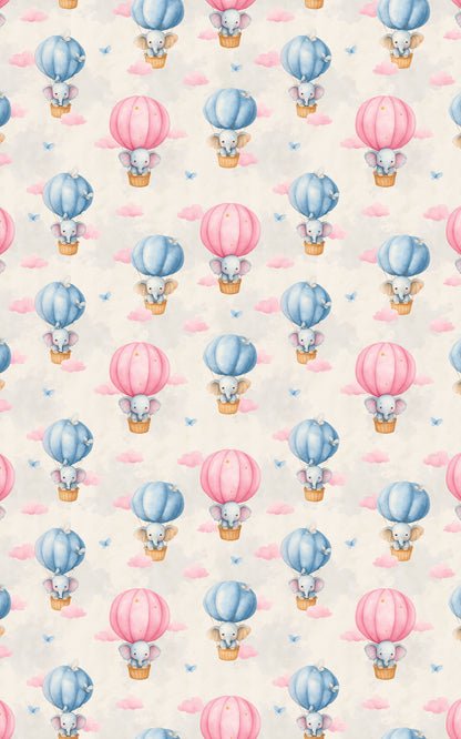 Whimsical Elephants in the Sky