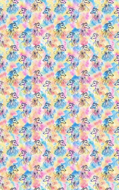 Whippet Watercolor Wash