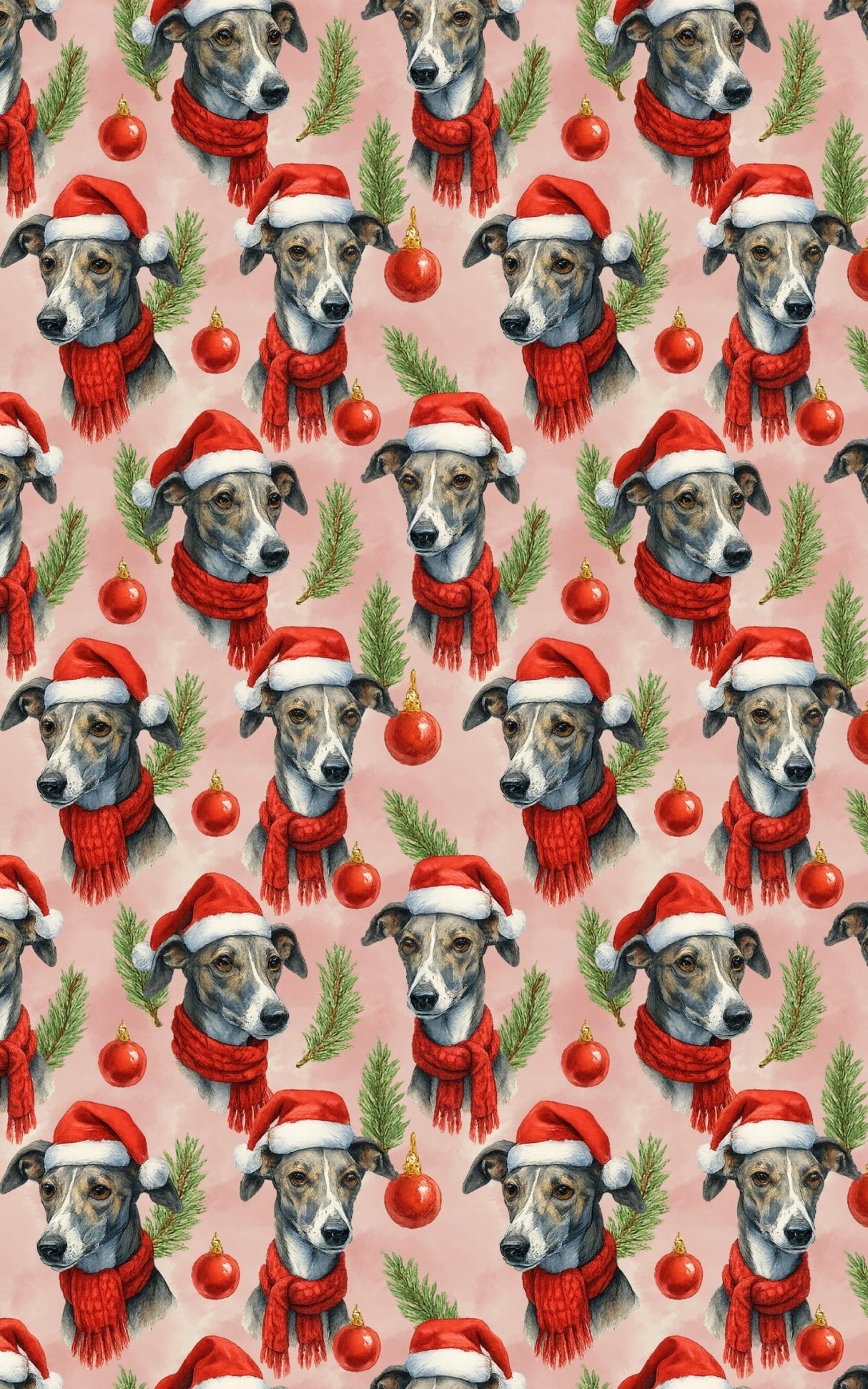 Silent Paws, Crimson Cheer - London Penny Gift Wrap