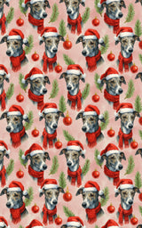 Silent Paws, Crimson Cheer - London Penny Gift Wrap