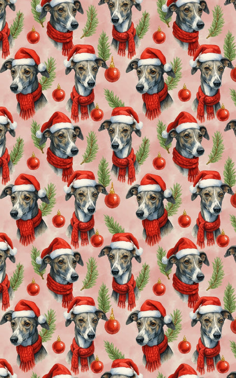 Silent Paws, Crimson Cheer - London Penny Gift Wrap