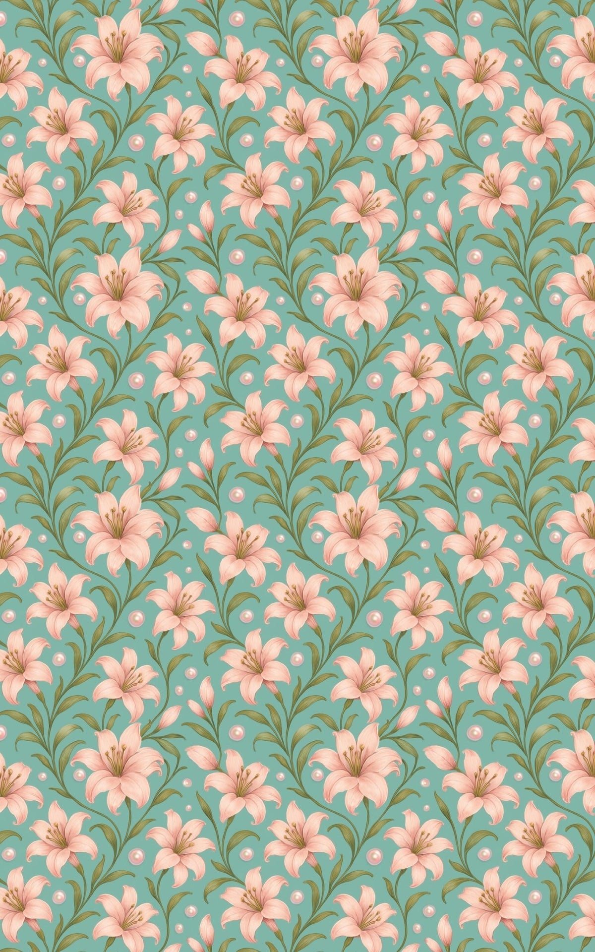 Whispering Lilies - London Penny Gift Wrap