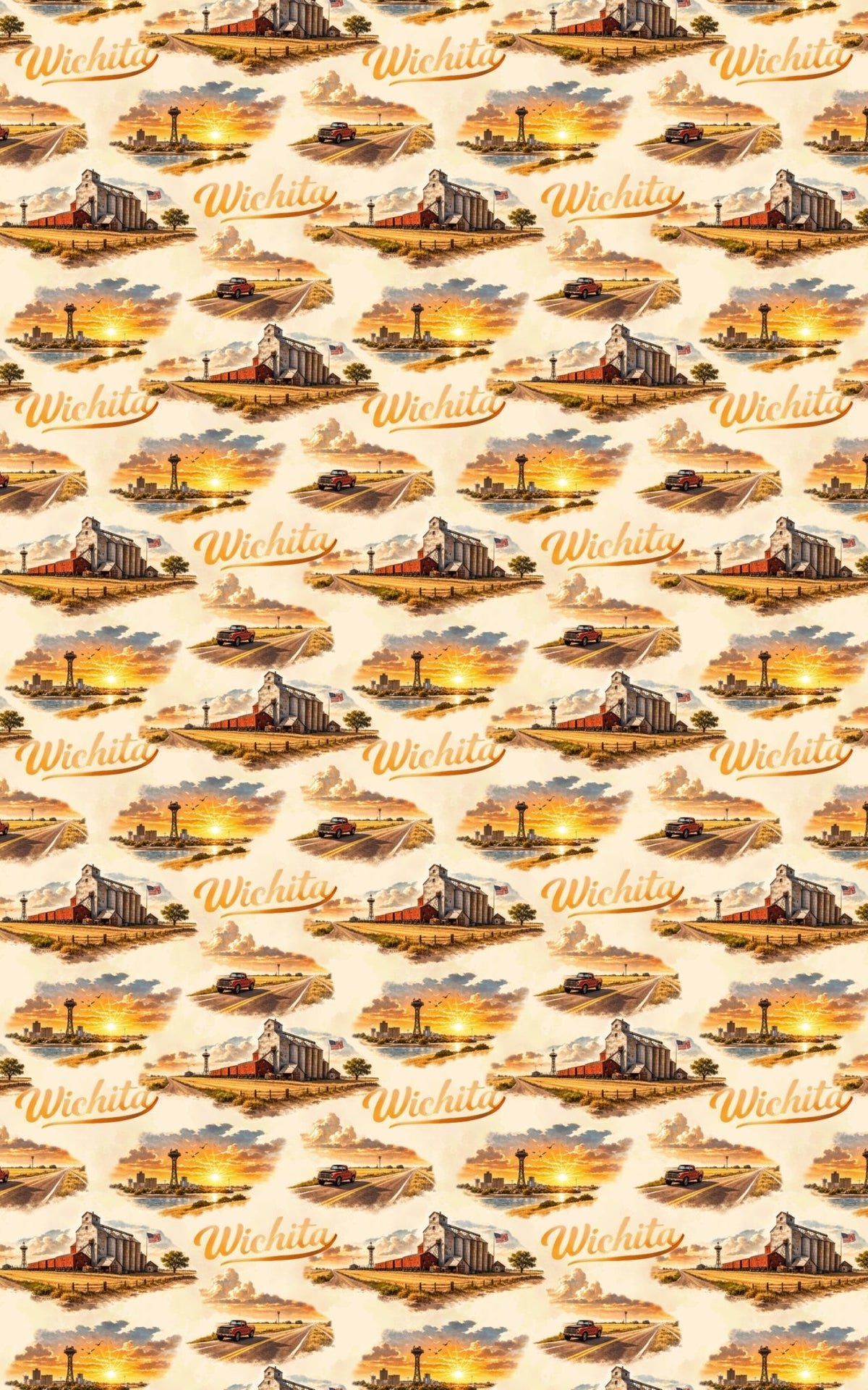 Wichita Heartland Vintage - London Penny Gift Wrap