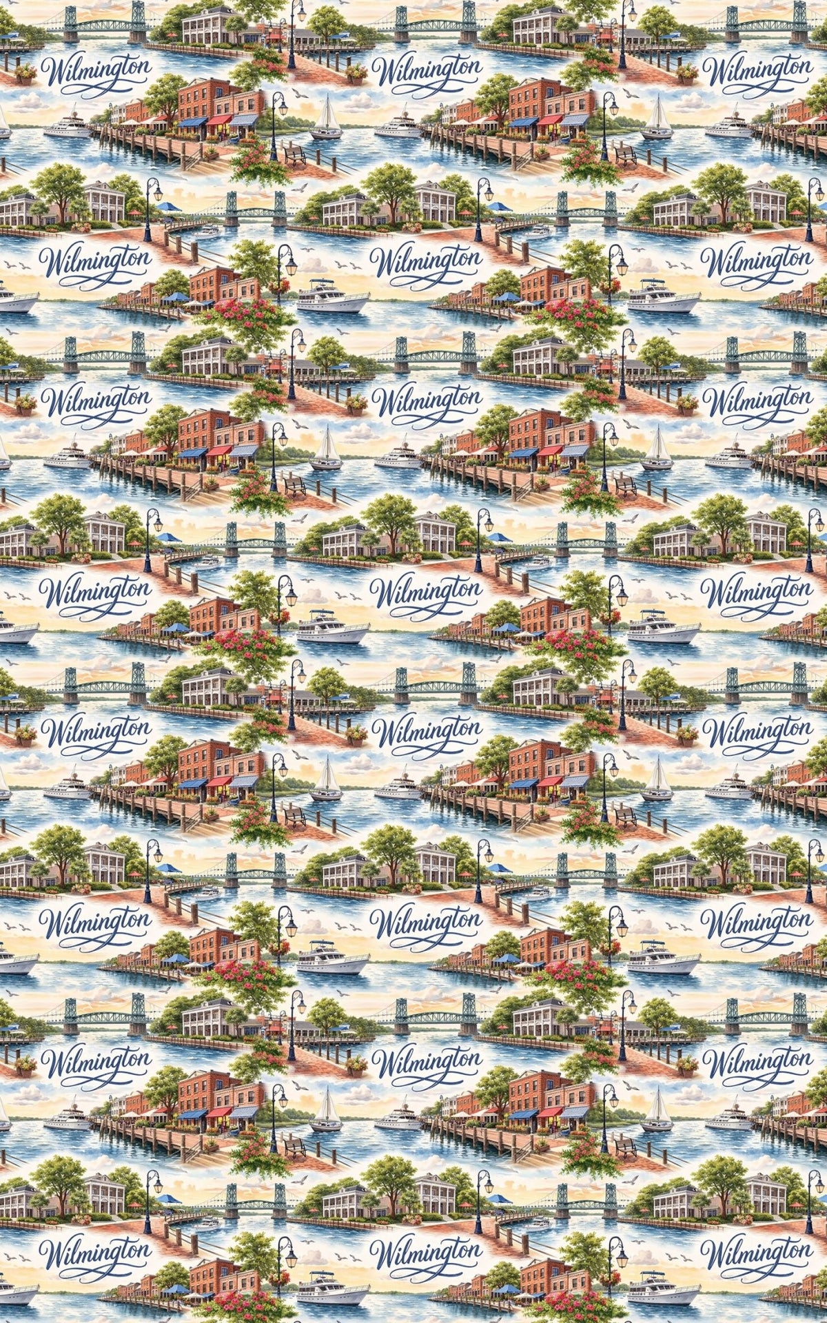 Wilmington Coastal Colonial - London Penny Gift Wrap