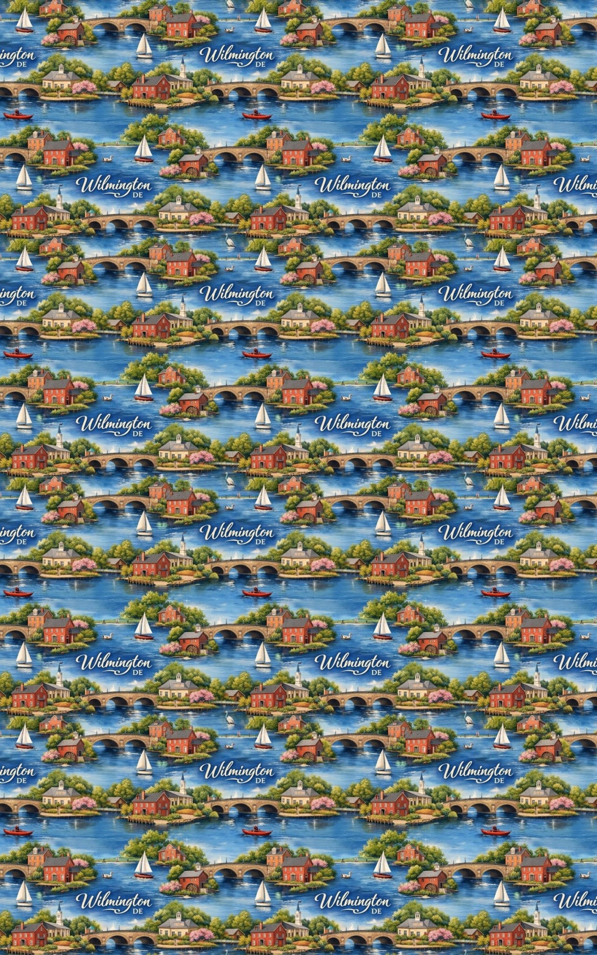 Wilmington DE River Revival - London Penny Gift Wrap