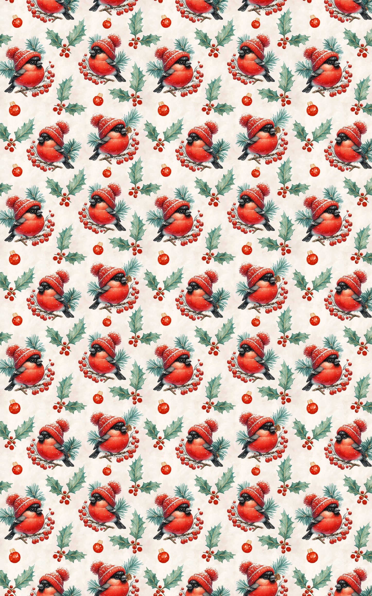Winter Bullfinch Charm