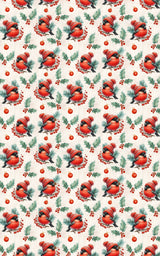 Winter Bullfinch Charm - London Penny Gift Wrap