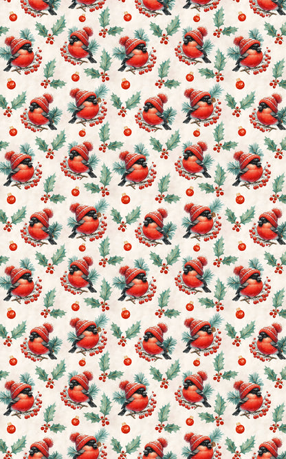 Winter Bullfinch Charm