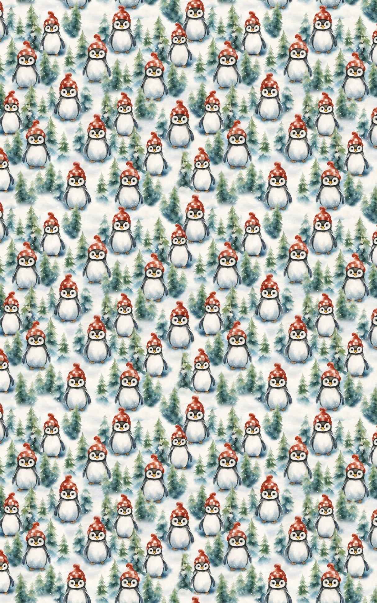 Winter Waddle - London Penny Gift Wrap