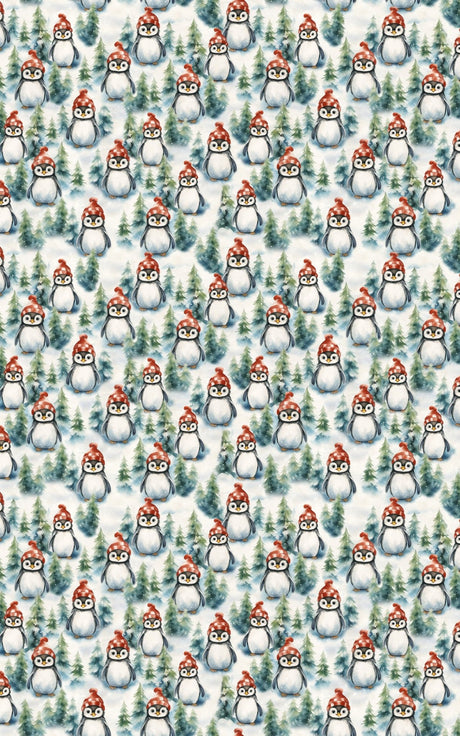 Winter Waddle - London Penny Gift Wrap