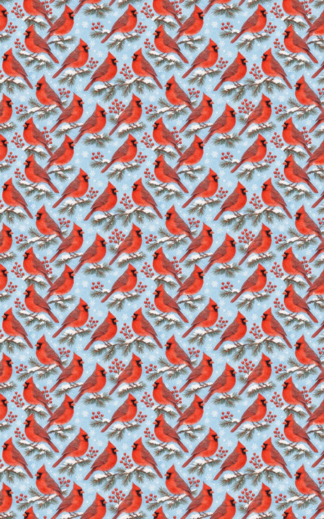 Winter Cardinal Whispers - London Penny Gift Wrap