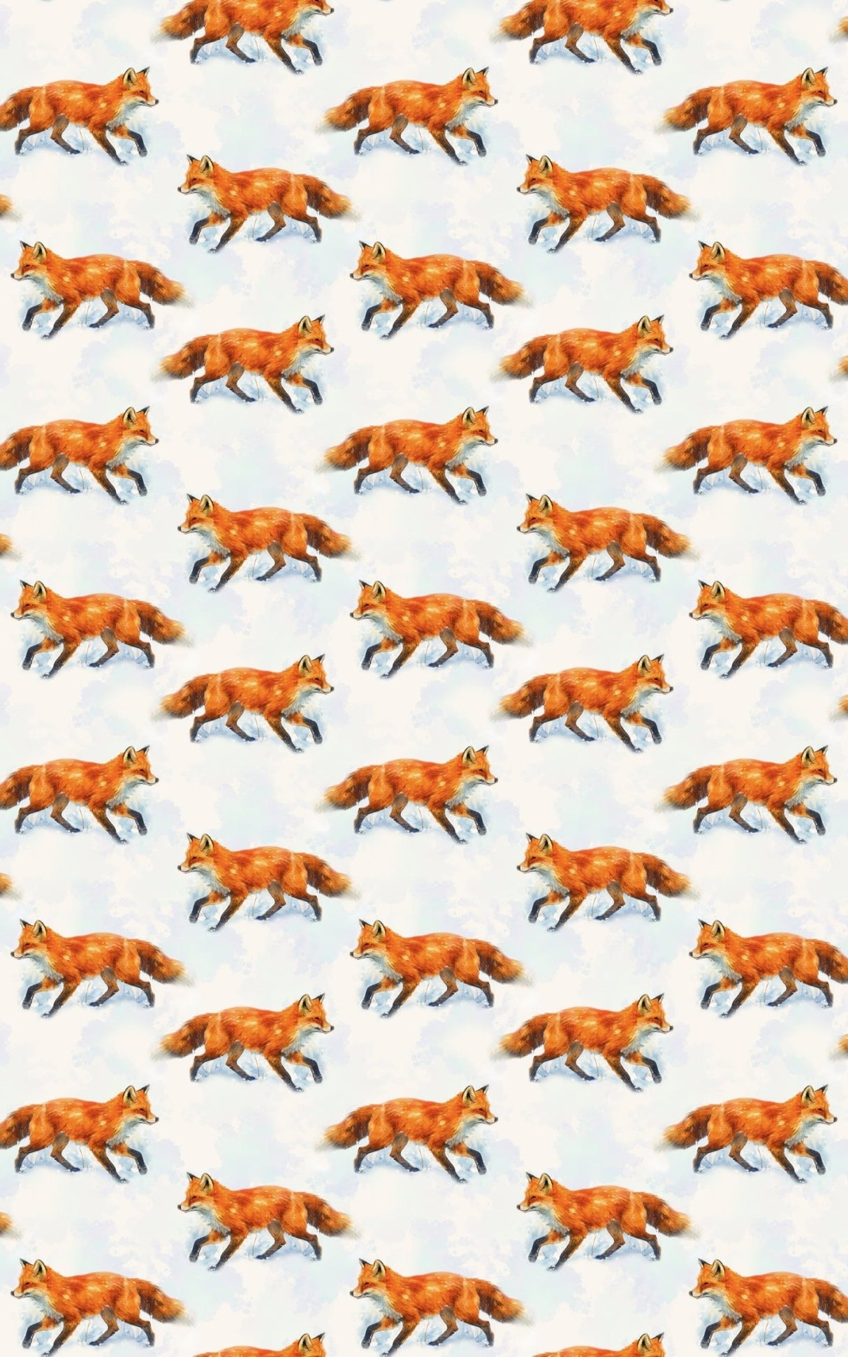 Winter Fox Tales - London Penny Gift Wrap