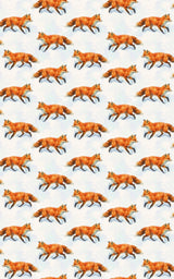 Winter Fox Tales - London Penny Gift Wrap