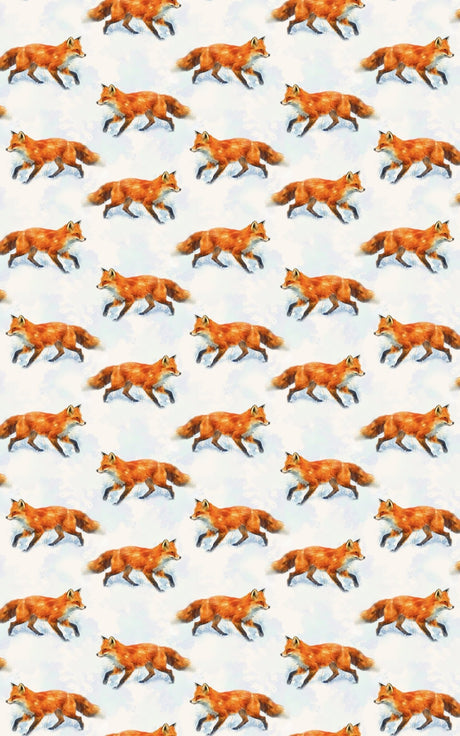 Winter Fox Tales - London Penny Gift Wrap
