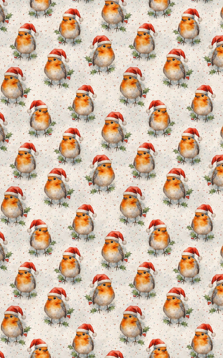 Winterberry Robins - London Penny Gift Wrap