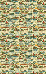 Wisconsin Postcard Memories - London Penny Gift Wrap