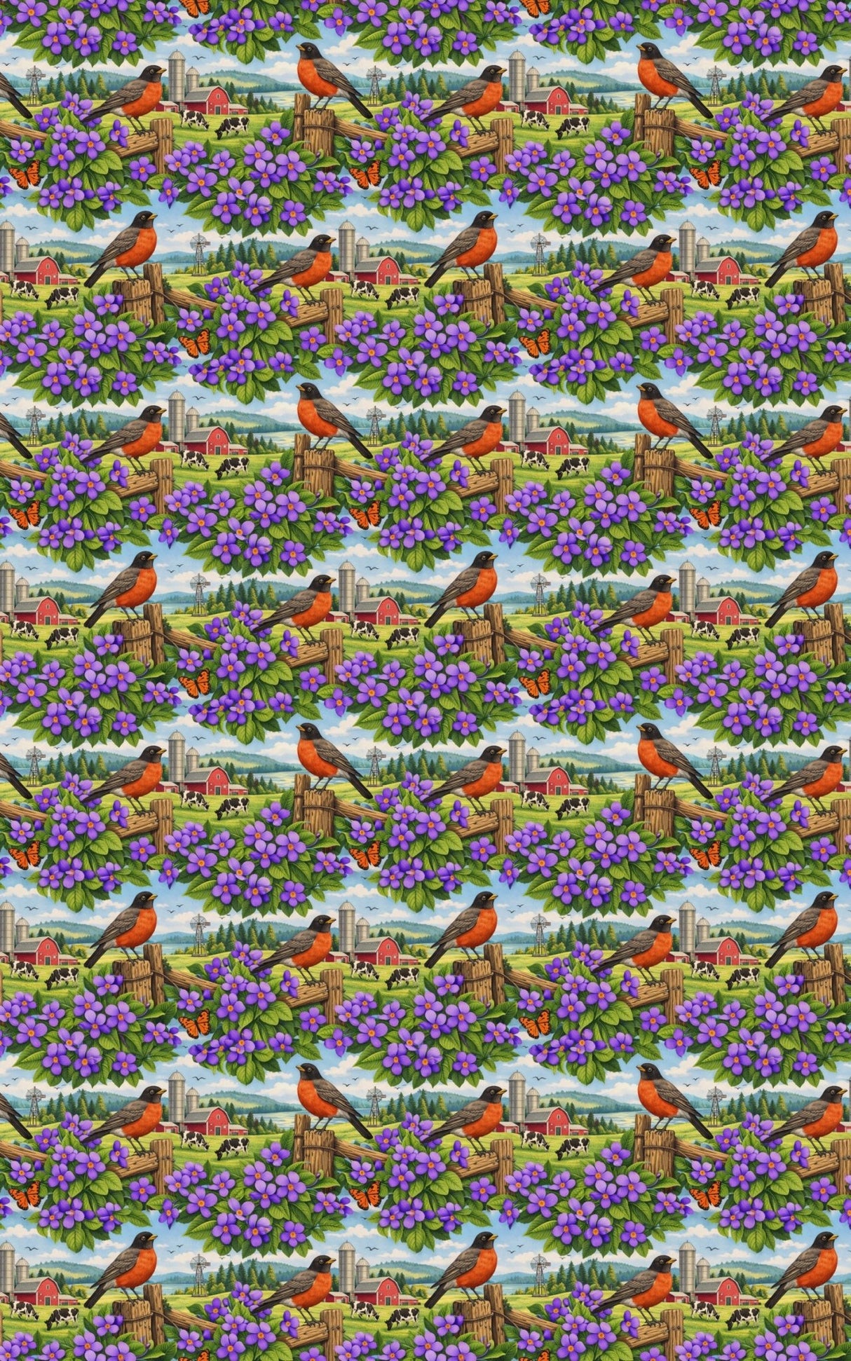 Wisconsin Flora & Fauna - London Penny Gift Wrap