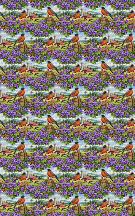 Wisconsin Flora & Fauna - London Penny Gift Wrap
