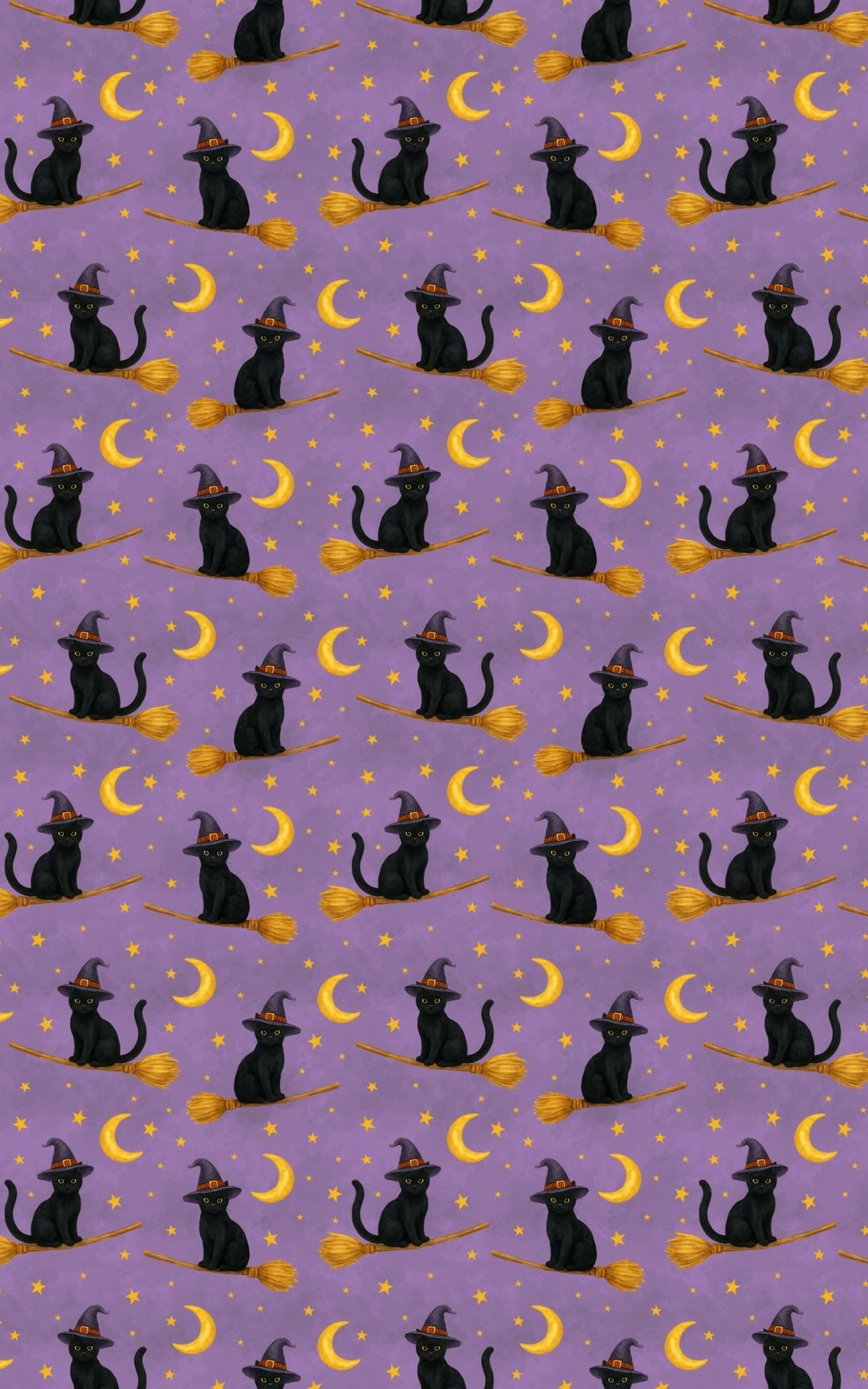 Celestial Cats & Broomsticks - London Penny Gift Wrap