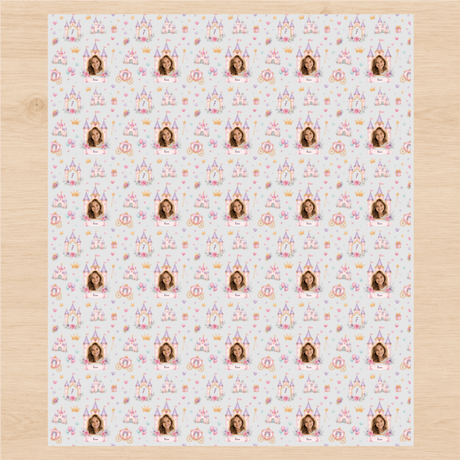 Personalized Princess Celebration Wrapping Paper | Custom Gift Wrap - London Penny Gift Wrap