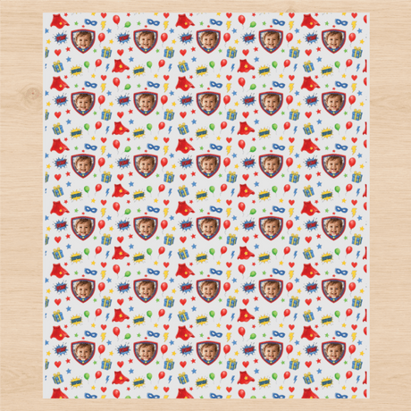 Personalized Super Celebration Wrapping Paper | Custom Gift Wrap - London Penny Gift Wrap