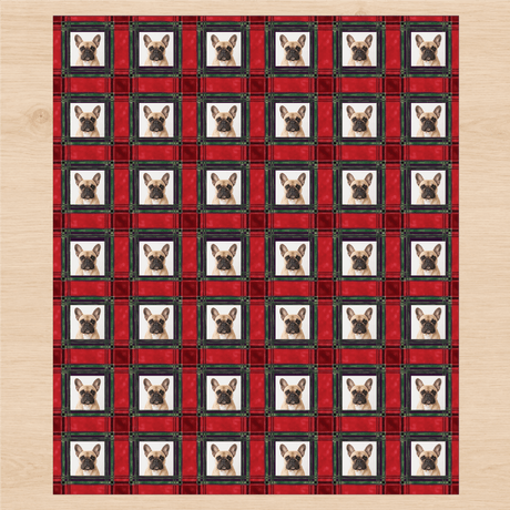 Personalized Cranberry Pines Plaid Wrapping Paper | Custom Gift Wrap - London Penny Gift Wrap