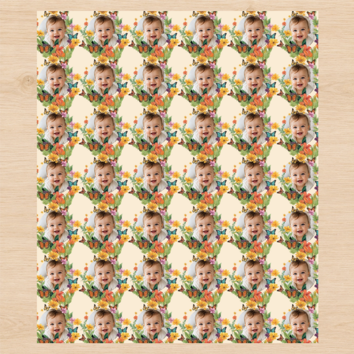 Personalized Garden Party Wrapping Paper | Custom Gift Wrap