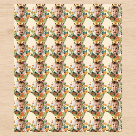 Personalized Garden Party Wrapping Paper | Custom Gift Wrap - London Penny Gift Wrap