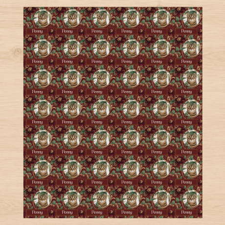 Personalized Garnet Garden Wrapping Paper | Custom Gift Wrap - London Penny Gift Wrap