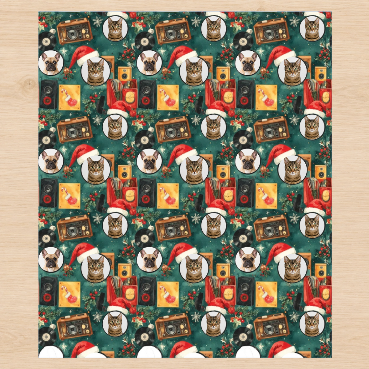 Personalized The Merry Record Club Wrapping Paper | Custom Gift Wrap