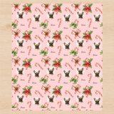 Personalized The Joyful Cane Wrapping Paper | Custom Gift Wrap