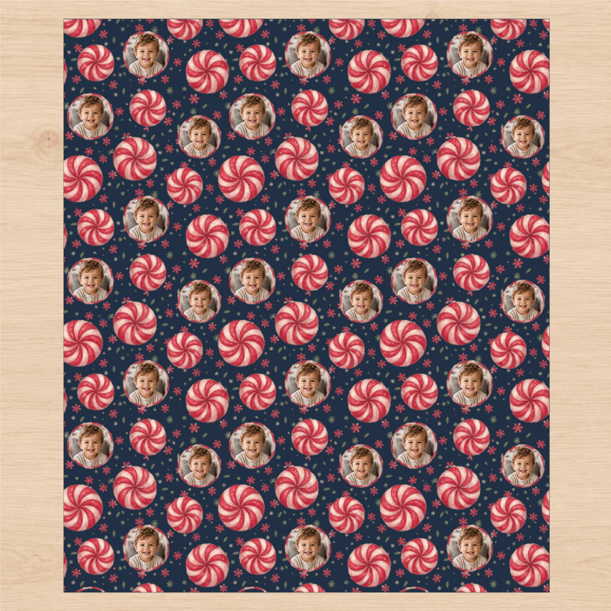 Personalized Sweet Swirl Wrapping Paper | Custom Gift Wrap - London Penny Gift Wrap