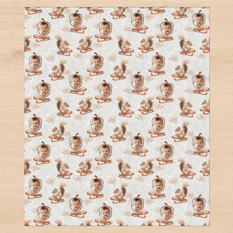 Personalized Snowbound Wrapping Paper | Custom Gift Wrap - London Penny Gift Wrap