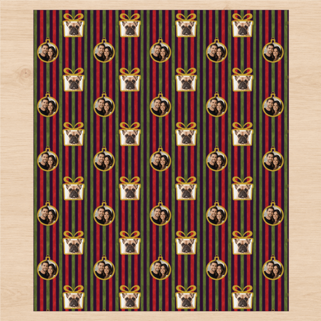 Personalized Evergreen Plaidscape Wrapping Paper | Custom Gift Wrap - London Penny Gift Wrap
