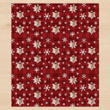 Personalized Holiday Plaid Snowfall Wrapping Paper | Custom Gift Wrap