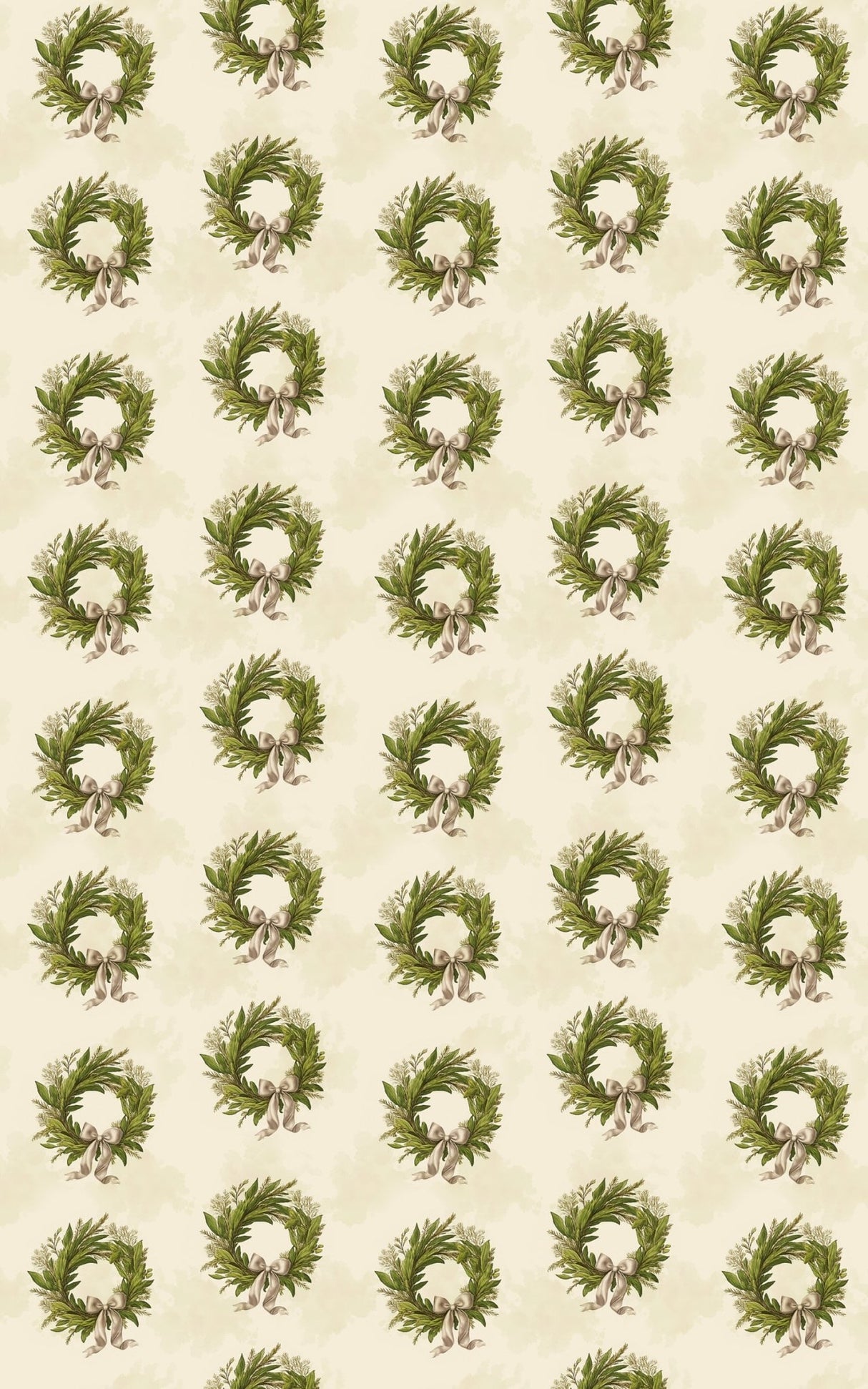 Wreath & Ribbon - London Penny Gift Wrap