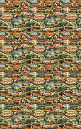 Wyoming Postcard Memories - London Penny Gift Wrap