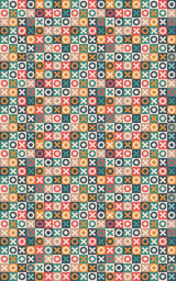 XO Checkerboard - London Penny Gift Wrap