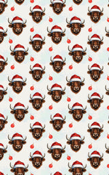 Yuletide Moo - London Penny Gift Wrap