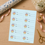 A Little Slice of Joy Gift Tag Sticker Sheet